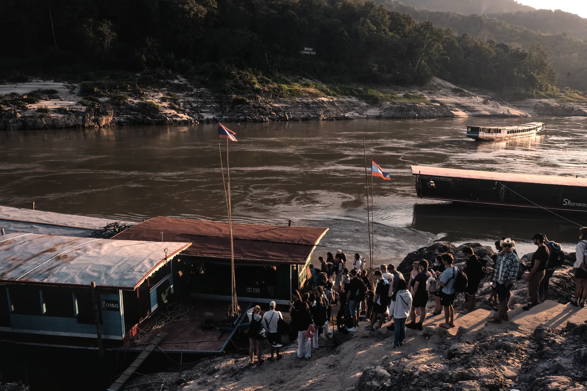 Slow Boat Trip in Mekong River